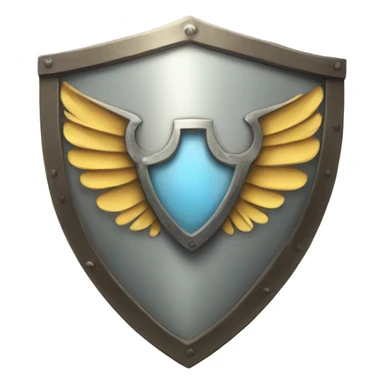 winged shield of air sticker