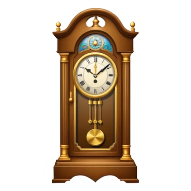 grandfather clock sticker
