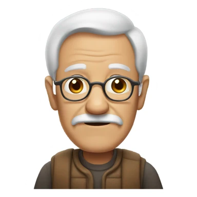 An old grandpa sticker