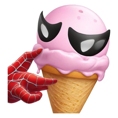 Spider man ice cream  sticker