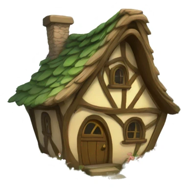 Fairy cottage sticker