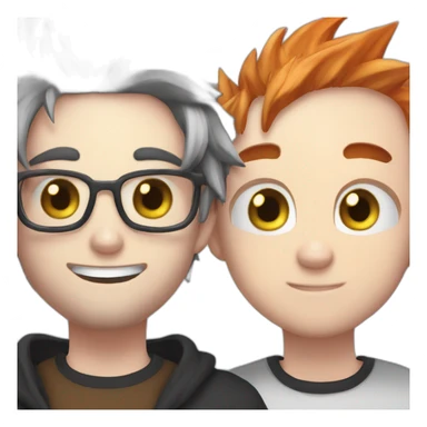 Squeezie and natsu sticker