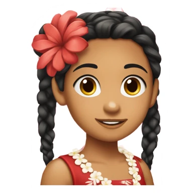 lilo Native Hawaiian girl sticker