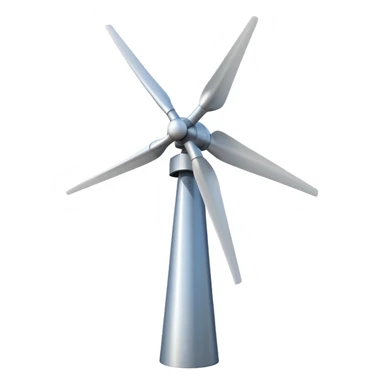 a modern wind turbine  sticker