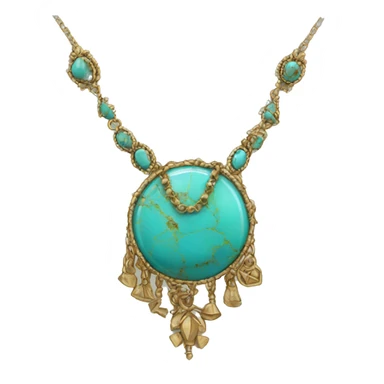 Western turquise necklace sticker