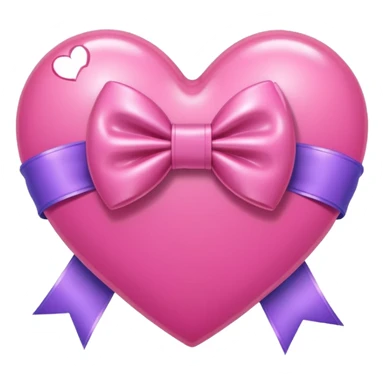heart with a bow, kpop sticker