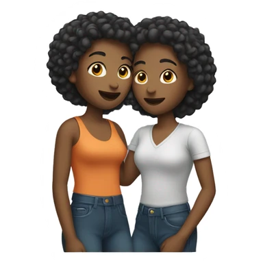 Lesbian couple sticker