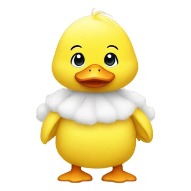 Baby wearing duck costume  sticker