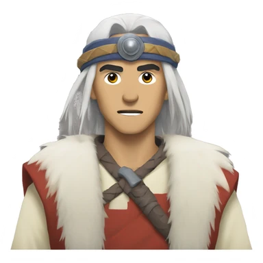 ashitaka from princess mononoke sticker