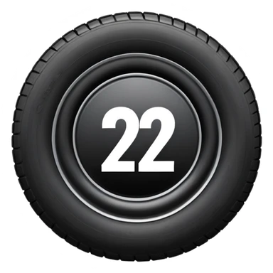 semi tire with the number 2 in the center sticker