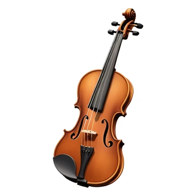 realistic violin sticker
