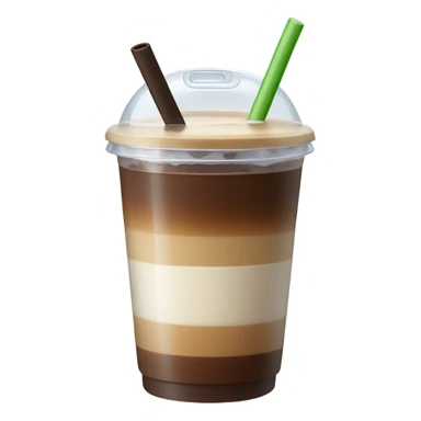 Coffee ice latte to go sticker