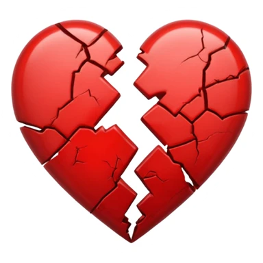 Broken heart emoji sticker