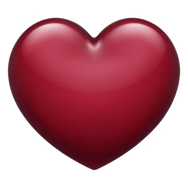 Wine colour heart emoji sticker