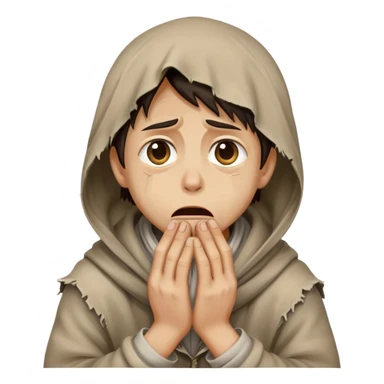 A person begging sticker