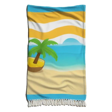 beach towel sticker