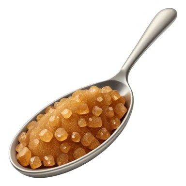 brown sugar on a spoon sticker