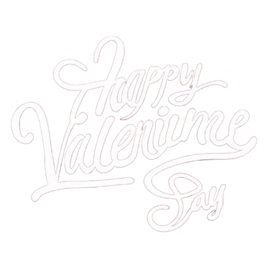 Happy Valentine’s Day in cursive sticker