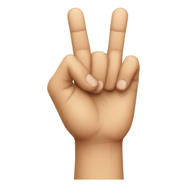 Hand making L sign sticker