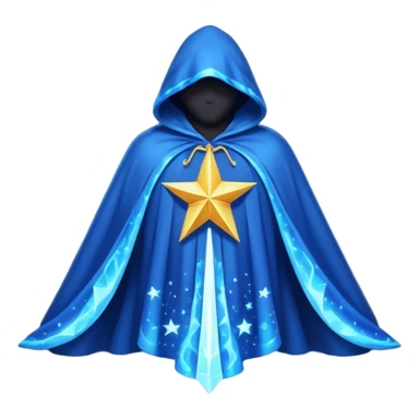 a fantasy magic star pattern cloak sticker