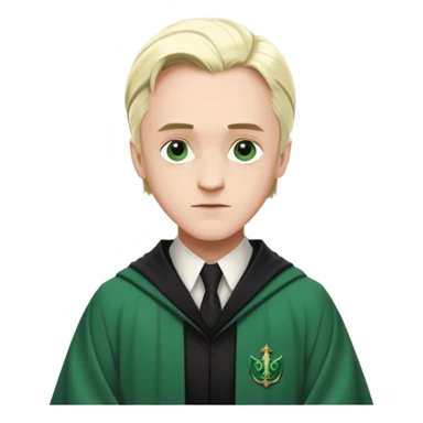 mature Draco Malfoy, 37 years old, Slytherin vibe, elegant robes sticker