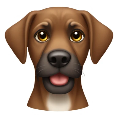 Brown shnauzer sticker