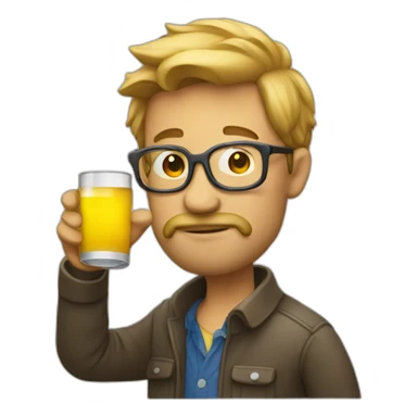 programmer drinking alcohol sticker