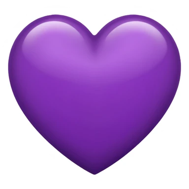 Deep Purple Heart emoji sticker