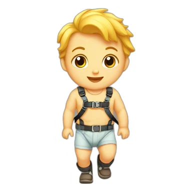 Baby walking harness sticker