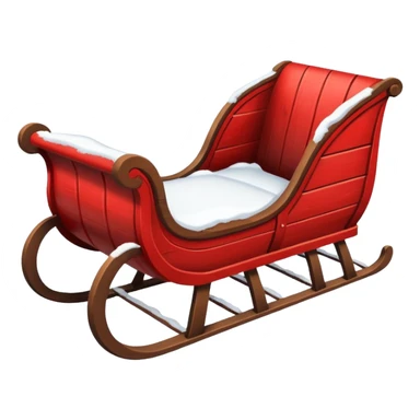 vintage winter sleigh sticker