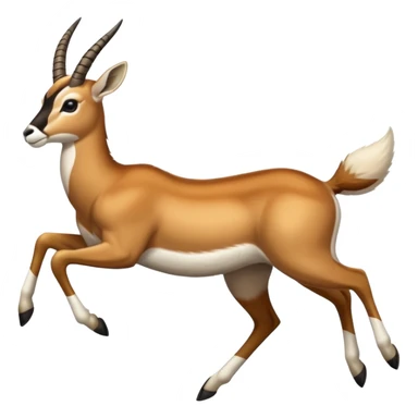 a springbok jumping sticker