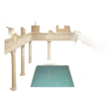 Roman Baths, England sticker