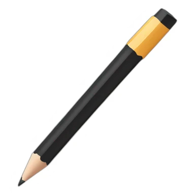 black pencil sticker