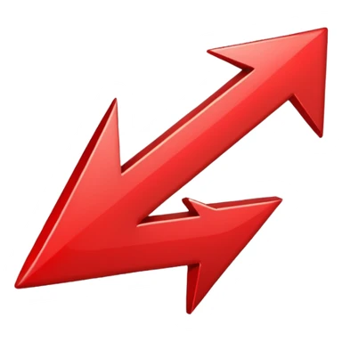 red right arrow  sticker