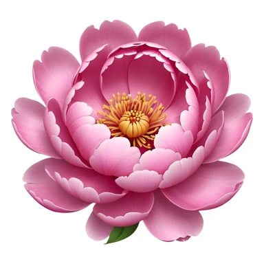 peony flower sticker