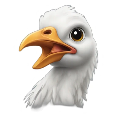 crane de poulet sticker
