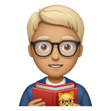 a comic book reader sticker