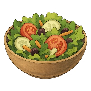 bowl of salad sticker