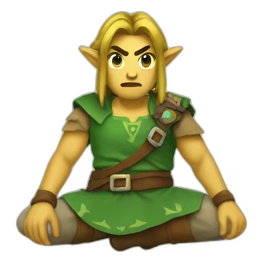 Zelda qui fait caca sticker