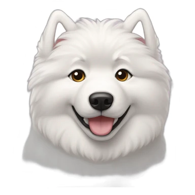 two-samoyed-hugging sticker