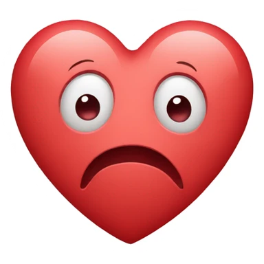 Heart with sad love sticker