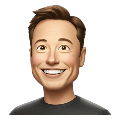 Happy elon musk sticker