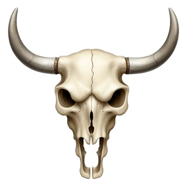 bull skull lateral sticker