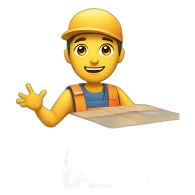 courier service processing sticker