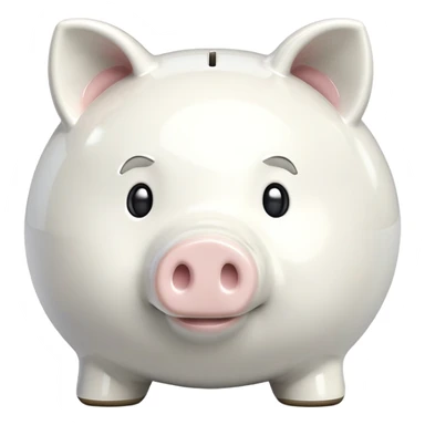 white piggy bank sticker