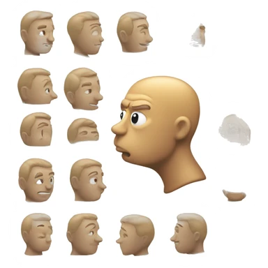 man tapping head thinking good idea  sticker