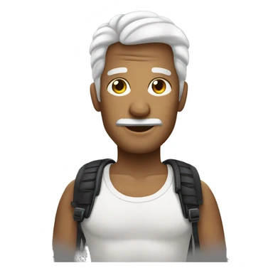 Homem com cobra na mão sticker