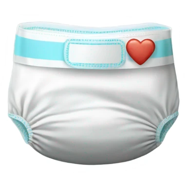 Plastic backed medical diaper big used on underwear sticker
