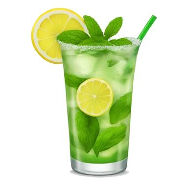 mojito with lemon sticker