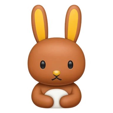 miffy but tan sticker